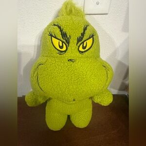Grinch plush fuzzy kids backpack new green Christmas character backpack new